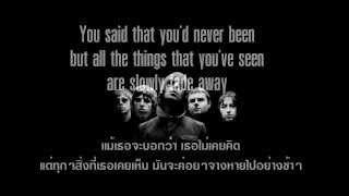 Dont look back in anger  Oasis lyrics แปลไทย [upl. by Awuhsoj306]