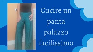 Come cucire un pantalone facilissimo senza cartamodello [upl. by Nillad]