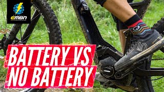 How Does An EBike Ride Without The Battery  Battery Vs No Battery [upl. by Adeehsar]