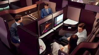 Introducing Qsuite  Qatar Airways New Business Class [upl. by Ahsinnod841]