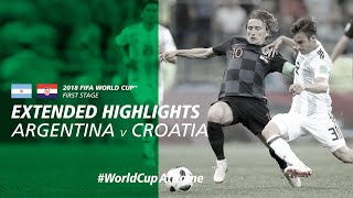 Argentina 03 Croatia  Extended Highlights  2018 FIFA World Cup [upl. by Liagaba]