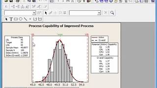 Capability Study using Minitab Statistical Software [upl. by Arfihs]