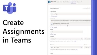 How to create Assignments in Microsoft Teams 2021 [upl. by Mirilla]