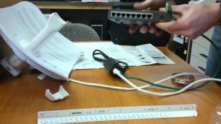 Ubiquiti LiteBeam M5  Plugging In Cables Part 3 [upl. by Anneis888]