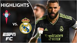 Real Madrid MASTERCLASS in 41 win over Celta Vigo  LaLiga Highlights  ESPNFC [upl. by Anairotciv]