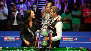 Mark Selby Lifts the 2021 World Championship Trophy  FULL CELEBRATIONS amp POST MATCH [upl. by Etteragram]