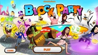 Nickelodeon Block Party Party Game Playthrough Gameplay [upl. by Ellainad]