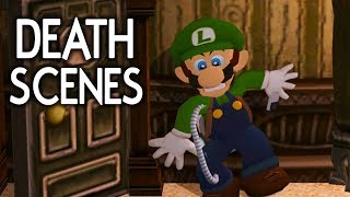 Luigis Mansion  All Death Scenes [upl. by Ahsenom831]