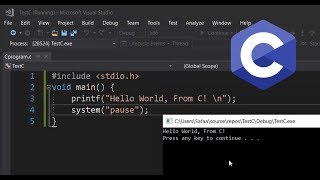 How to Create and Run C Program in Visual Studio [upl. by Aikenahs]