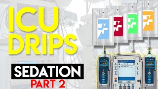 Sedation in ICU Patients Part 2  ICU Drips [upl. by Ansaev663]