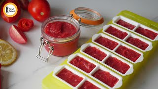 Homemade easy tomato puree recipe by Food Fusion [upl. by Neved]