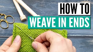 How to weave in ends in knitting  10 different techniques [upl. by Bertero]