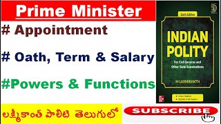 L84 Indian Polity by Laxmikant Telugu Prime Minister Part 1 ప్రధాన మంత్రి Powers  APPSC TSPSC [upl. by Meyers]