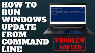 How To Run Windows Update From Command Line [upl. by Ellerd896]