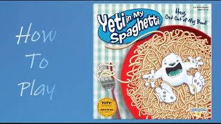 How To Play Yeti In My Spaghetti Game [upl. by Alinoel]