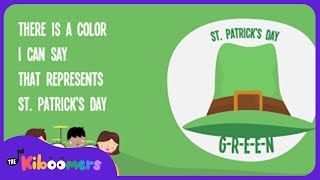 GREEN St Patricks Day Lyric Video  The Kiboomers Preschool Songs amp Nursery Rhymes [upl. by Burdelle508]