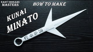 How to make Kunai Minato from paper Ninja weapon [upl. by Munn991]