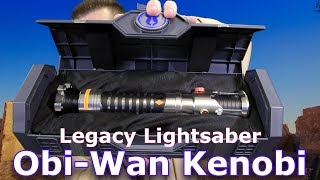 Star Wars Galaxys Edge ObiWan Kenobi Legacy Lightsaber Review [upl. by Grimbald]