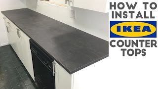 How To Install Laminate  IKEA Countertops  Quick and Easy [upl. by Barcroft433]