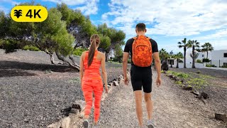 Costa Teguise  Lanzarote 2025 Walking Tour 4K [upl. by Letnoj]