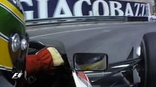 F1 Classic Onboard Senna On The Charge At The 1990 Monaco Grand Prix [upl. by Frasquito]