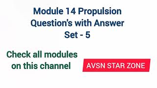 Propulsion Question Bank Part 5  Module 14 EASA DGCA CAA exam question [upl. by Berty]