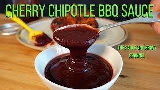 Cherry Chipotle Barbecue Sauce  Spicy Barbecue Sauce  Homemade Barbecue Sauce  Chipotle BBQ Sauce [upl. by Enelrats736]