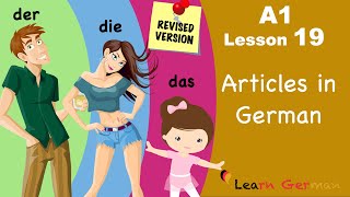 A1  Lesson 19  Articles in German  Bestimmte Artikel im Nominativ  Learn German [upl. by Elacsap]