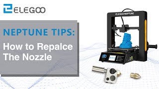 ELEGOO Neptune How to relace the nozzle [upl. by Rekrap]