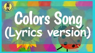 Colors Song for Kids with lyrics  The Singing Walrus [upl. by Meihar28]