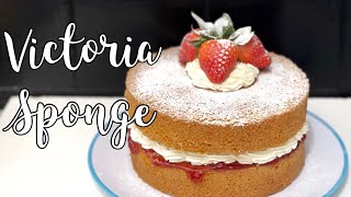 Classic Victoria Sponge Cake Recipe  Easy Sponge Cake Recipe [upl. by Henrique]