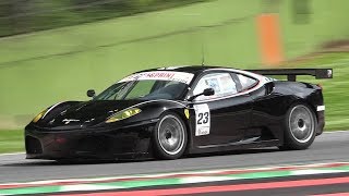 Ferrari F430 GTCGT2 Pure Sound amp OnBoard at Imola Circuit [upl. by Knarf]