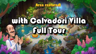 Gardenscapes New Acres Calvadori Villa Complete  Full Tour  Calvadoris Final Garden  Day 5 [upl. by Acima]