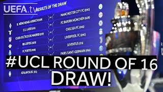 202021 UEFA Champions League Round of 16 draw [upl. by Lramaj327]