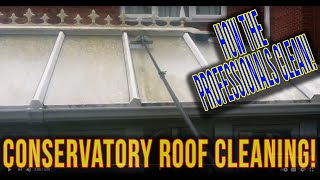 Conservatory Roof Cleaning  How To Professionally And Effortlessly Clean your Roof  Ubik 2000 [upl. by Addison]