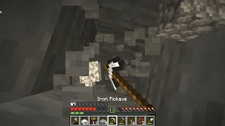 i try to beat hardcore minecraft by digging straight down [upl. by Anaihs]