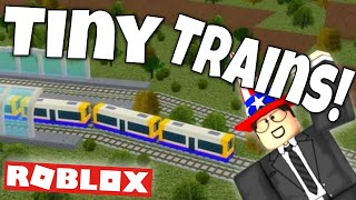 I BUILT A TINY RAILROAD  Roblox  Itty Bitty Railway  Gameplay  Tutorial [upl. by Ahcarb458]