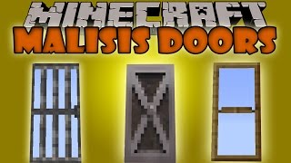 MALISIS DOORS MOD  Casas Invicibles Puertas con efectos  Minecraft 164172 y 1710 ESPAÑOL [upl. by Sherill]