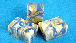 Classic Cold Process Swirl Soap  Bramble Berry [upl. by Acirdna]