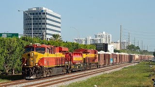 Trains around Fort Lauderdale FL  CSX TriRail Amtrak FEC  June 2020 [upl. by Avivah]