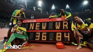 Usain Bolt anchors world record 4x100 relay at 2012 Olympics  NBC Sports [upl. by Platon]