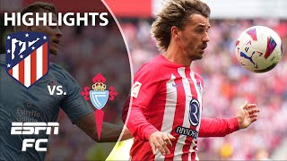 Atletico Madrid vs Celta Vigo  LALIGA Highlights  ESPN FC [upl. by Ahseinod460]