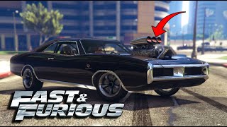 FAST AND FURIOUS  Doms Charger Car Build 2020  Gta 5 [upl. by Dadinirt255]