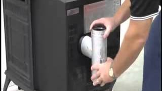 Installing A Pellet Vent Pro Stove Adapter [upl. by Elbam]