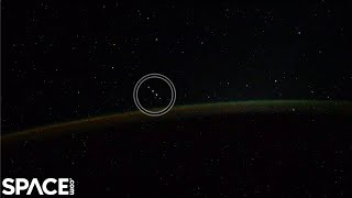 Auroras captured from space station  5 Objects seen [upl. by Erikson]