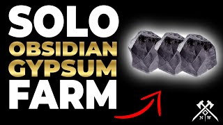 Where To Farm Obsidian Gypsum Solo In New World [upl. by Neau]