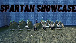 Spartan Showcase ROBLOX WARLORDS [upl. by Etteoj223]