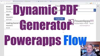 PowerApps PDF from table data [upl. by Gnuhp]