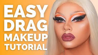 Easy Drag Queen Makeup Tutorial For Beginners [upl. by Rickart852]