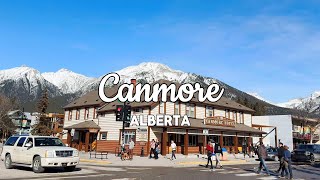 Canmore Downtown Tour  Alberta Canada  Travel Video [upl. by Naujahs]